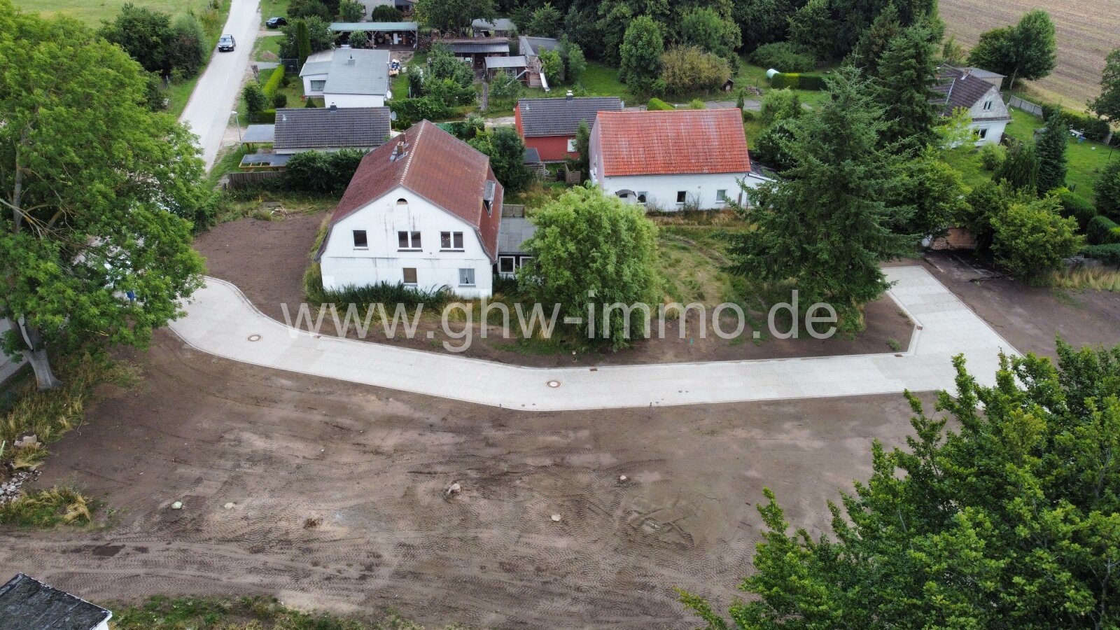 Seitenansicht Bestand und erschlossene Grundstücke